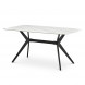 Table ZALA 160x90x76 cm white marble